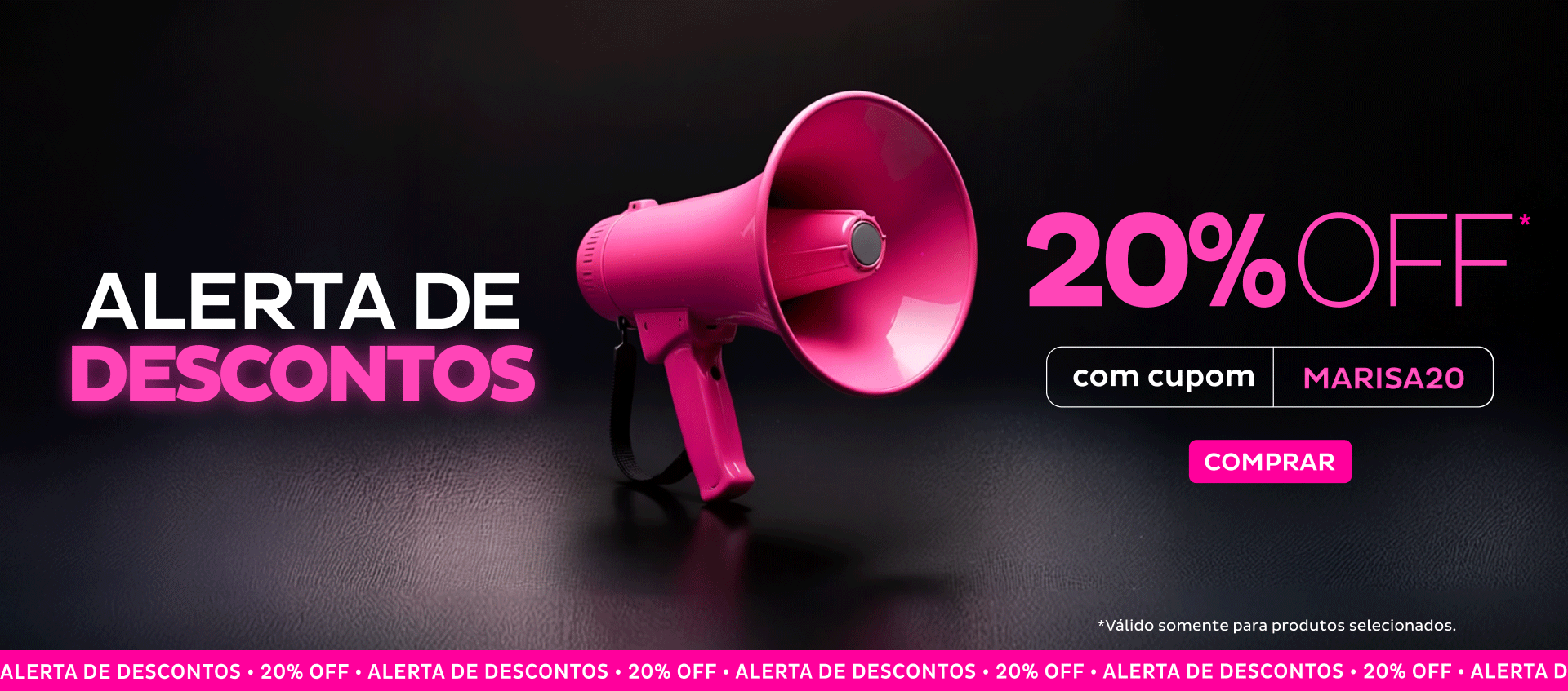 Alerta de Desconto - Produtos com 20OFF no cupom MARISA20 Alerta de Desconto - Produtos com 20OFF no cupom MARISA20