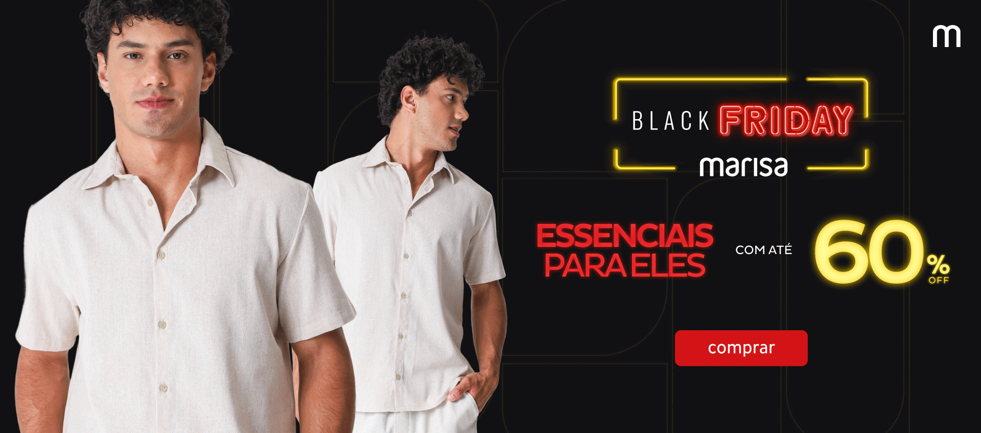 Essenciais Para Eles com até 60% OFF Essenciais Para Eles com até 60% OFF