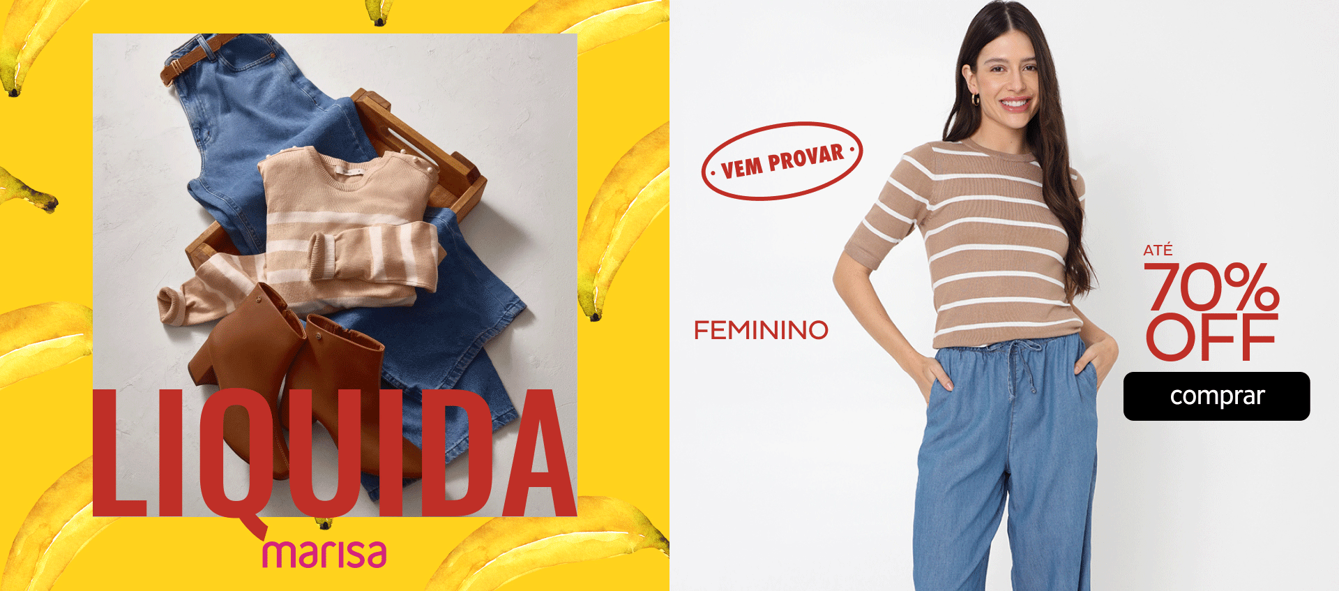 Liquida Marisa - Feminino com até 70OFF Liquida Marisa - Feminino com até 70OFF