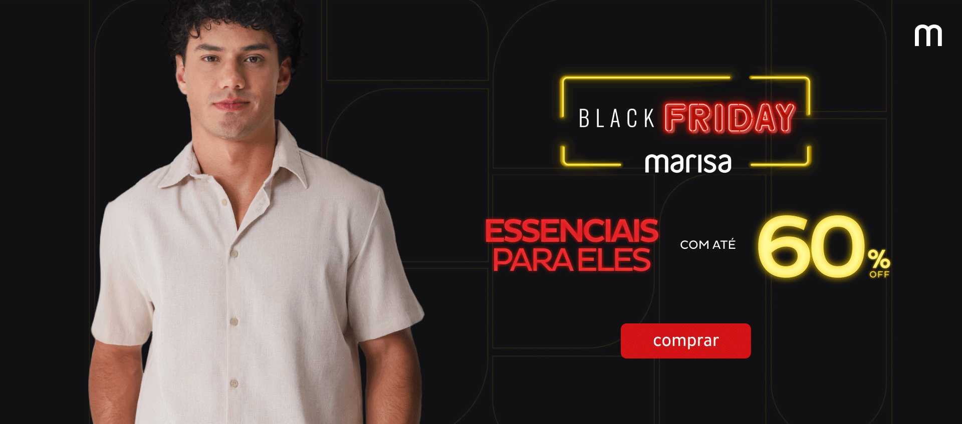 Essenciais Para Eles com até 60% OFF Essenciais Para Eles com até 60% OFF